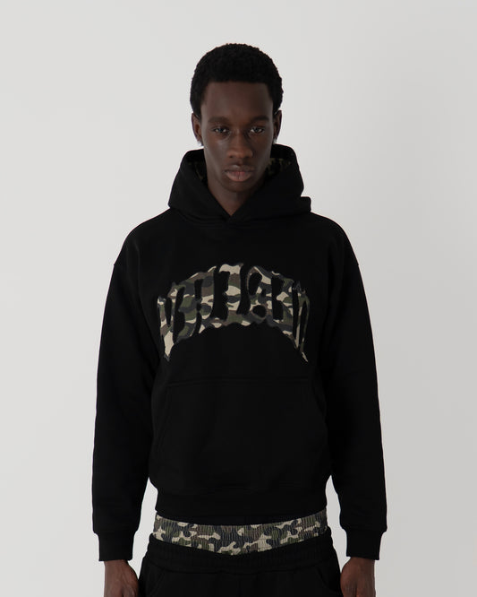 CAMO HOODIE BLACK