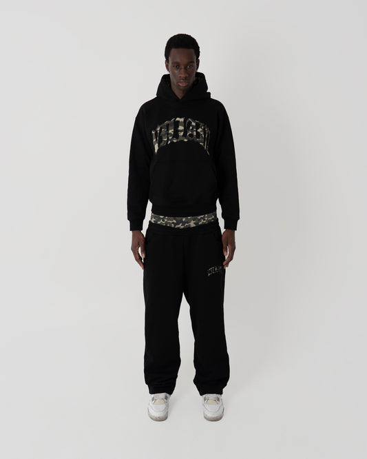 CAMO HOODIE BLACK