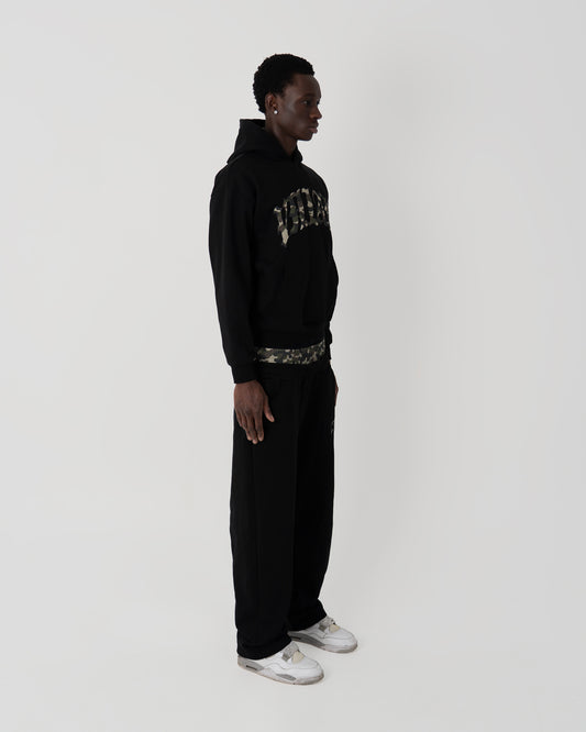 CAMO HOODIE BLACK