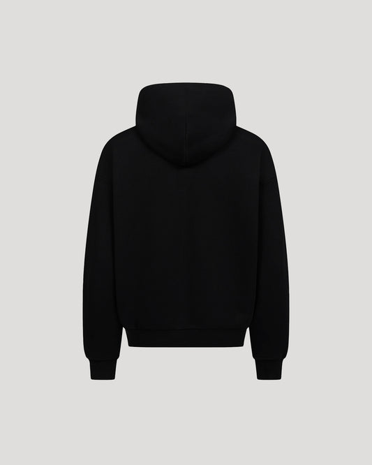 FLANEL HOODIE BLACK